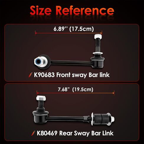 Front Sway Bar Stabilizer Link 2 Pcs Left & Right 4WD｜Replacement For 2003-2018 Lexus GX470 Toyota 4RUNNER FJ Cruiser｜Replace OE#: K90677, K90683 in Saudi Arabia