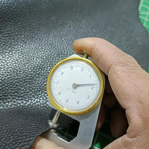 Black Leather, 1.4-2.0mm Thickness for Wallets, Briefcases, Sofa & Stool, Leather Sheets for Crafting (Black lizhiwen16×32 in Kuwait