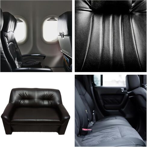 Black Leather, 1.4-2.0mm Thickness for Wallets, Briefcases, Sofa & Stool, Leather Sheets for Crafting (Black lizhiwen16×32 in Kuwait