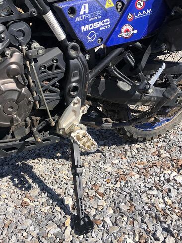 Adjustable Aluminum Side Stand with Heavy Duty Spring for Yamaha Tenere 700 T7 Rally Edition 2019-2024 in Saudi Arabia