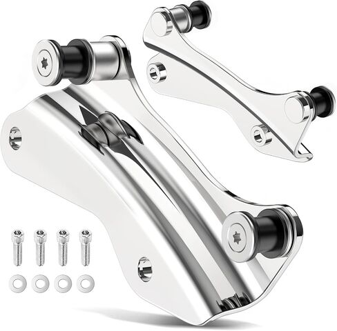 PBYMT 4 Point Docking Hardware Kit Chrome Compatible for Harley Davidson Road Glide Road King Street Glide Electra Glide 2014-2024 in Saudi Arabia