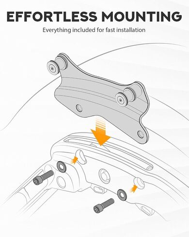 PBYMT 4 Point Docking Hardware Kit Chrome Compatible for Harley Davidson Road Glide Road King Street Glide Electra Glide 2014-2024 in Saudi Arabia