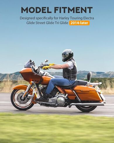 PBYMT 4 Point Docking Hardware Kit Chrome Compatible for Harley Davidson Road Glide Road King Street Glide Electra Glide 2014-2024 in Saudi Arabia