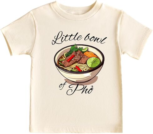 Little Bowl of Pho Vietnamese Food Cute Baby Bodysuit, Kids & Toddler T-Shirt - Funny Outfit for Girls Boys Baby Shower Foodie Tee in Saudi Arabia