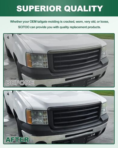 SCITOO Truck Bed Rail Caps 66248-0C090 66249-0C090 Compatible with 2014-2018 for Toyota Tundra Matte Black Truck Bed Side Rail Protector in Saudi Arabia