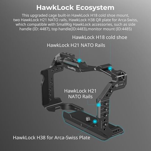 قفص كاميرا SmallRig R6 Mark II لكاميرا Canon وشاحن ذو 4 فتحات لبطارية Canon LP-E6NH in Saudi Arabia