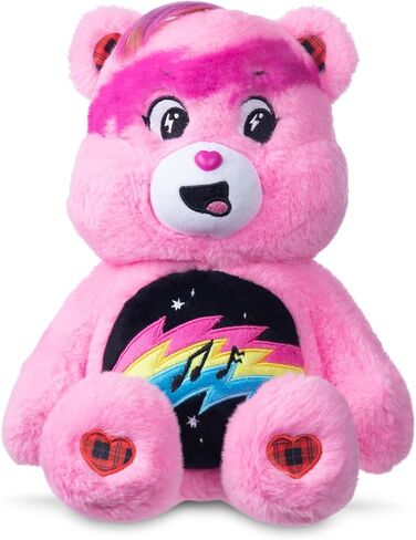 Care Bears - 14 "Rock theme Grumpy Bear - أقحشة متوسطة الحجم - أفخم ناعم وقابل للتطبيق ، حيوان محشو للفتيات والفتيان ، الأعمار 4+ in Kuwait