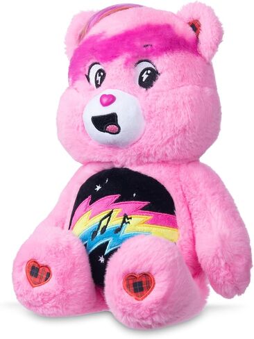 Care Bears - 14 "Rock theme Grumpy Bear - أقحشة متوسطة الحجم - أفخم ناعم وقابل للتطبيق ، حيوان محشو للفتيات والفتيان ، الأعمار 4+ in Kuwait