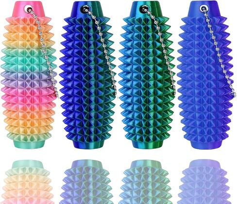 4 Pcs Little Ouchies Pain Fidget, Pain Stim Fidget Toy for Adults, 3D Printed Spiky Grippie Keychain, Sensory Toy for Anxiety Relief & Focus, Office Workers Novelty Gifts for Friends Family in Kuwait