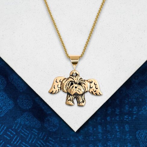 14K Gold Havanese Pendant - Havanese Gifts for Women - Handcrafted in the USA in Saudi Arabia