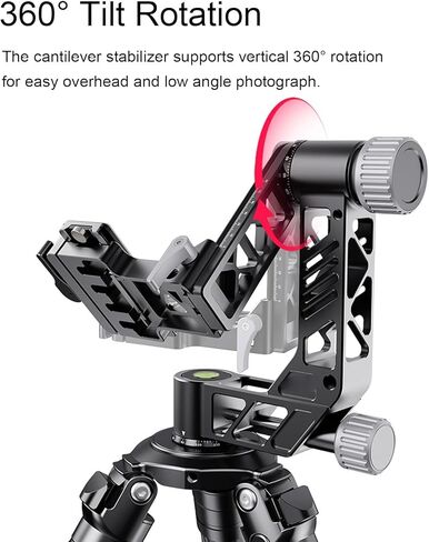 DSLR Camera Tripod Ball Head Plate 360° Rotation 25kg Load Capacity Arca Style Bubble Level Lightweight Yet Strong CNC Craftsmanship in Kuwait