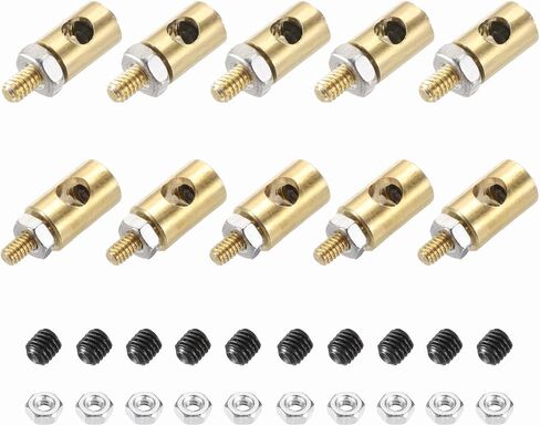MECCANIXITY Linkage Stoppers Connecting Servo Arm, Push Rod with Nut and Screw for RC Airplane, D4x1.8mm D5x3mm 20 Pcs in Saudi Arabia