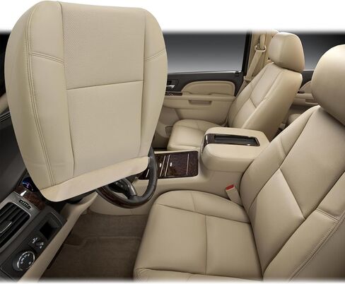 NLQR Driver & Passenger Bottom Presumn Coverts President Leather Black#194 197 197 194 متوافقًا مع Cadillac Escalade متوافق مع Chevy Tahoe Sierra 2007 2008 2008 2010 2012 2013 2014 in Kuwait