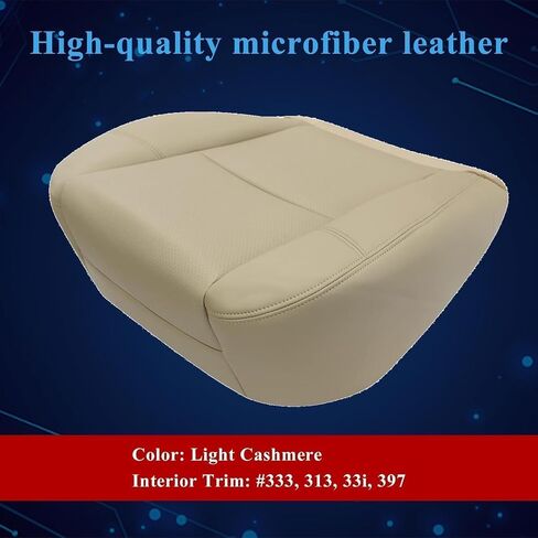 NLQR Driver & Passenger Bottom Presumn Coverts President Leather Black#194 197 197 194 متوافقًا مع Cadillac Escalade متوافق مع Chevy Tahoe Sierra 2007 2008 2008 2010 2012 2013 2014 in Kuwait