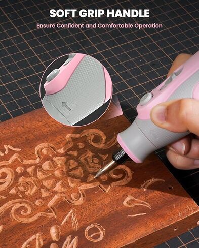 أداة دوارة لاسلكية، مجموعة أدوات دوارة للشحن 4 فولت من النوع C بخمس سرعات مع 86 ملحقًا، أداة دوارة للصنفرة والتلميع والحفر والحفر والحرف اليدوية (أسود) in Kuwait