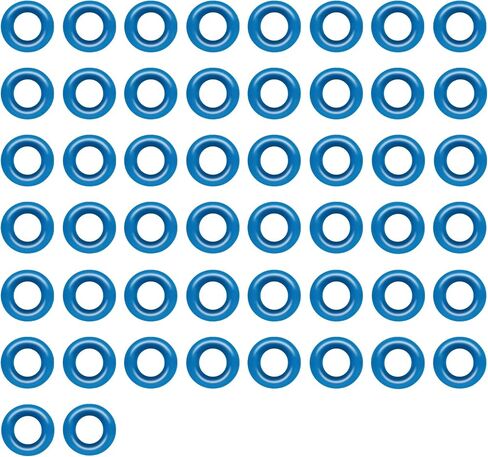 JA & MIU 50 PCS حقن الوقود O-Ring Set ، مجموعة Rebuitor Bue-Ring Blue ، طقم إصلاح عالمي لمختلف طرازات المركبات (7.52 مم × 3.53 مم) in Kuwait