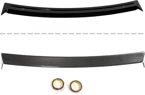 Rear Trunk Spoiler for Tesla Model Y 2020 2021 2022 2023 2024 MV Style Rear Trunk Lip Spoiler Tail Wing ABS (Carbon Fiber Print, MV Style Rear Spoiler) in Saudi Arabia