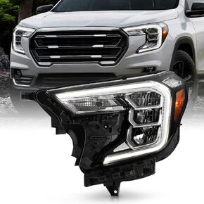 Keekpo - لعام 2022 2023 2024 GMC Terrain AT4 | SLE | عاكس LED SLT مع المصابيح الأمامية لإشارة الهالوجين المصابيح الأمامية اليسرى+اليمين in Saudi Arabia