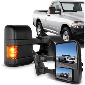 ECCPP Towing Mirrors for 99-07 for Ford for F250 for F350 for F450 for F550 Super Duty Door Side Manual Mirrors Black Set Pair Driver and Passenger (2000 01 02 03 04 05 06 for Ford) in Saudi Arabia