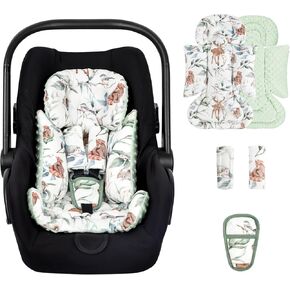 TANOFAR Car Seat Head Support Baby - Infant Car Seat Insert for Newborn Girls Boys - Soft Carseat Head Support for Infant - Newborn Carseat Insert for Car Seats, Strollers, Swings, Bouncer (Elephant) in Kuwait