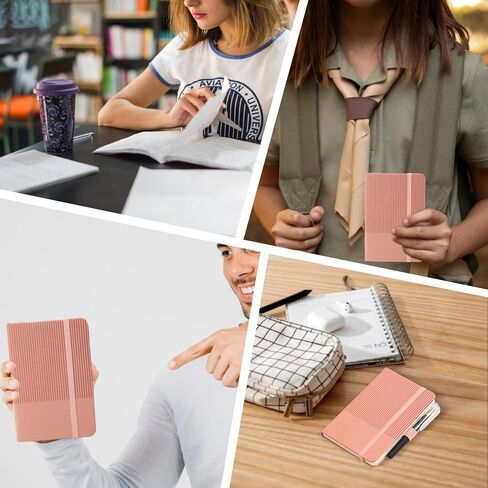 Bobo Rabbit 3 Pack Pocket Journal Notebooks A6 Size Small Mini Notebook for Note the the Grapcover Leather College محكم بها منصات ملاحظات مبطنة للنساء الرجال in Kuwait