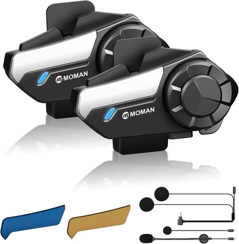 سماعة خوذة دراجة نارية مومان ، مكبر صوت RS-S للدراجات النارية وميكروفون مع راديو HIFI Stereo/FM/AI صوت/مكالمة خالية من اليدين/IPX6 مقاوم للماء/إلغاء الضوضاء سماعة سماعة سماعة سماعة سماعة شخص واحد لاستخدام شخص واحد in Saudi Arabia