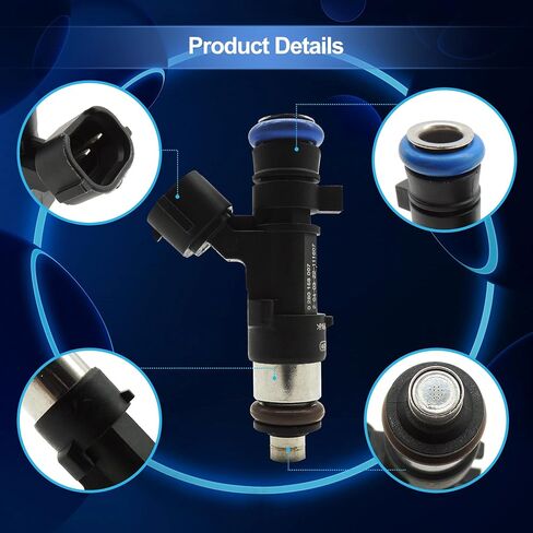 HiSport Fuel Injectors Compatible with Chrysler Dodge Jeep V6 3.3/3.8L 2007-2010 0280158119 04861667AA in Saudi Arabia