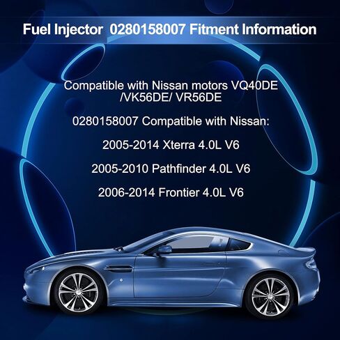 HiSport Fuel Injectors Compatible with Chrysler Dodge Jeep V6 3.3/3.8L 2007-2010 0280158119 04861667AA in Saudi Arabia