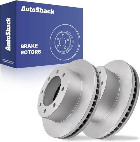 AutoShack Black Hat Drilled and Slotted Brake Rotors Front Brake Rotor Replacement Kit for 2005-2010 Ford F-450 Super Duty 2005-2012 F-350 Super Duty 2005-2013 F-250 Super Duty V8 4 X 4 4WD PR64126LR in Saudi Arabia