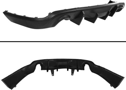 Rear Diffuser Lip 5Pcs Glossy Black Compatible with for Dodge Durango 2011-2024 Rear Diffuser Lip Splitter Spoiler with Shark Fin & Dual Tips in Saudi Arabia