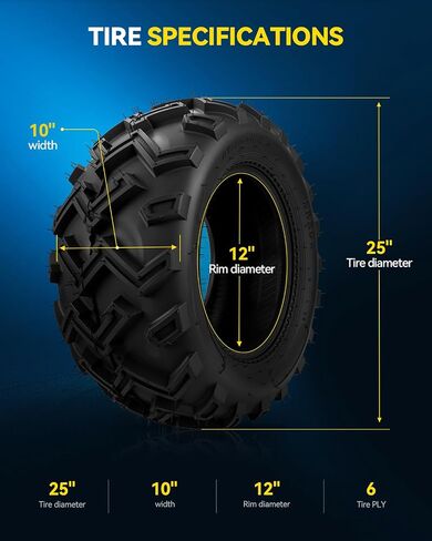 Philtop ATV/UTV Tyre ، 16x8-7 Tyre 4 Ply ، 2x ATV Tyr in Saudi Arabia