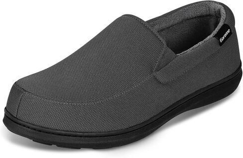 Men's Minimalist Memory Foam Slippers for Indoor/Outdoor, Breathable Knit House Shoes with Nonslip Rubber Sole in Kuwait