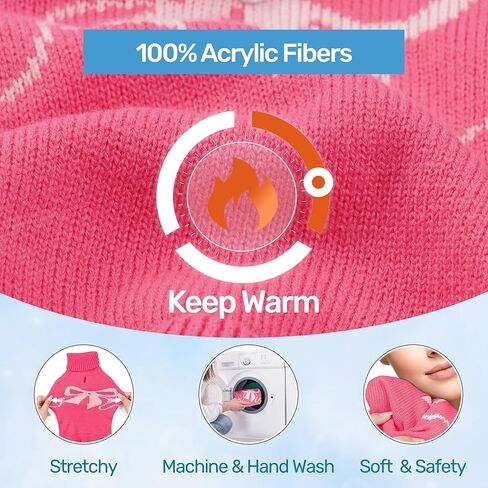 Woyyho 5-22 رطل الكلب فستان سترة عيد الميلاد للكلاب الصغيرة فتاة مع أقواس النمط الأحمر ل الكلب سبيرا الخريف الكلاب الكلاب in Kuwait