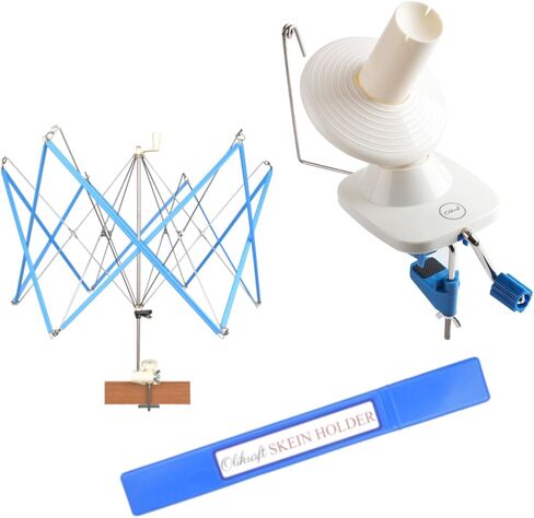 Olikraft tabletop electric electric winder for crocheting | Swift Electric Yarn Ball Winder سعة كبيرة | ألاحق الكرة | الكعكة ويندرز | لا يوجد موتر شمل | لا مطلوب مشبك (براءة اختراع) in Kuwait