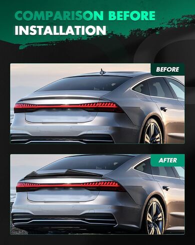 Scitoo ABS Roof Spoiler يناسب 2005-2023 لكرايسلر 300 1PC لامع سقف النافذة الخلفية السوداء لامعة in Kuwait