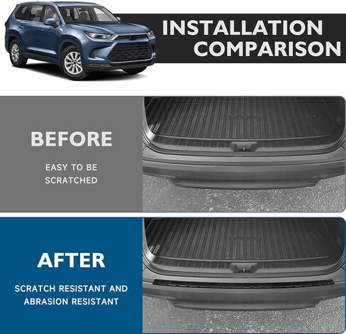 Rear Bumper Protector Compatible with Toyota Prius 2023 2024 2025(Include Hybrid) Accessories ABS Material Rear Bumper Guard Trim in Kuwait