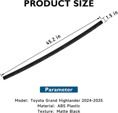 Rear Bumper Protector Compatible with Toyota Prius 2023 2024 2025(Include Hybrid) Accessories ABS Material Rear Bumper Guard Trim in Kuwait