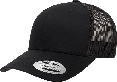 Flexft Snapback Classic Trucker Hat 6006 (أسود) in Kuwait