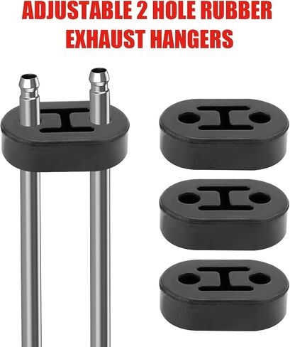 Exhaust Hanger Removal Tool & 4pcs 4-Hole Rubber Exhaust Hangers Kit, Universal Muffler Hanger Removal Pliers Muffler Hanger Tool Exhaust Hanger Pliers for Cars Trucks in Saudi Arabia