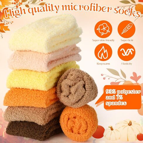 Foaincore 12 Pairs Galentines Day Gifts for Her Women Fuzzy Socks Bulk Winter Warm Sleeping Soft Fluffy Microfiber Socks for Galentines Gifts Women Adult in Saudi Arabia