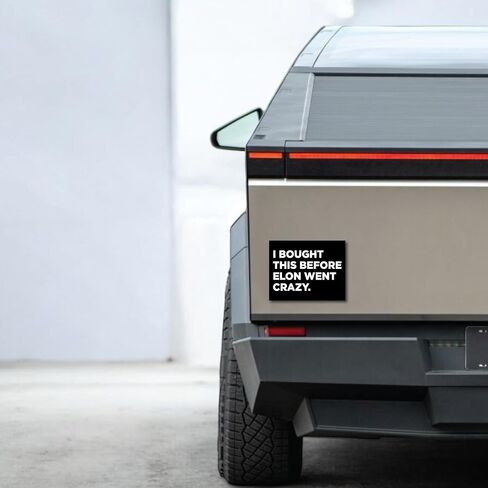 ملصق نادي Elon Tesla Club | ملصقات سيارة مضحكة للطراز 3 Y X ، Cybertruck ، سيارة كهربائية | ملصق مصد مضاد للماء ، شريحة فينيل شاقة in Kuwait