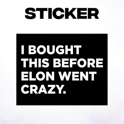 ملصق نادي Elon Tesla Club | ملصقات سيارة مضحكة للطراز 3 Y X ، Cybertruck ، سيارة كهربائية | ملصق مصد مضاد للماء ، شريحة فينيل شاقة in Kuwait