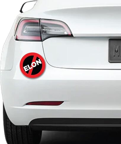 ملصق نادي Elon Tesla Club | ملصقات سيارة مضحكة للطراز 3 Y X ، Cybertruck ، سيارة كهربائية | ملصق مصد مضاد للماء ، شريحة فينيل شاقة in Kuwait