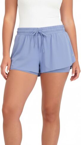 Harmony and Balance 2-in-1 Flowy Athletic Shorts with Built-in Liner for Women, Quick-Dry, Running, Yoga, Gym, Tennis Shorts in Saudi Arabia