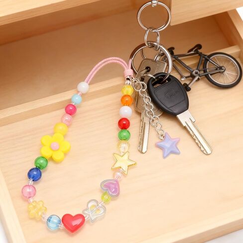 Nikkiguo 200 PCS Acrylic Bear Beads Jewelry Making Kit - 24 لونًا في 4 أنماط: حلوى اللون ، شفاف ، غير شفاف وتوهج في الخرز المظلم مع الأسلاك ، المشابك للأساور DIY ، القلادات ، مفاتيح المفاتيح in Saudi Arabia