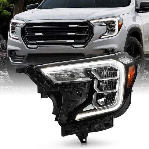KEEKPO - For 2022 2023 2024 GMC Terrain AT4 | SLE | SLT LED Reflector w/Halogen Signal Headlights Headlamps Left+Right in Saudi Arabia