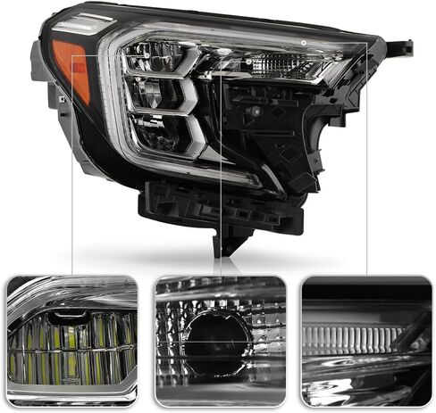 KEEKPO - For 2022 2023 2024 GMC Terrain AT4 | SLE | SLT LED Reflector w/Halogen Signal Headlights Headlamps Left+Right in Saudi Arabia
