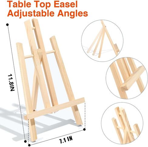 Esrich 40pcs مجموعة الطلاء الاكريليك ، مجموعة لوازم الطلاء الفنية مع 24 قطعة ، لوحين من القماش ، 10 فرش ، طاولة المعادن الحامل ، مجموعة الطلاء المتميز للطلاب والفنانين والمبتدئين in Saudi Arabia