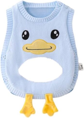 Toddler Sweater Vest Cozy Knit Round Neck Sleeveless Pullover Boys Girls Sweater Vests in Saudi Arabia